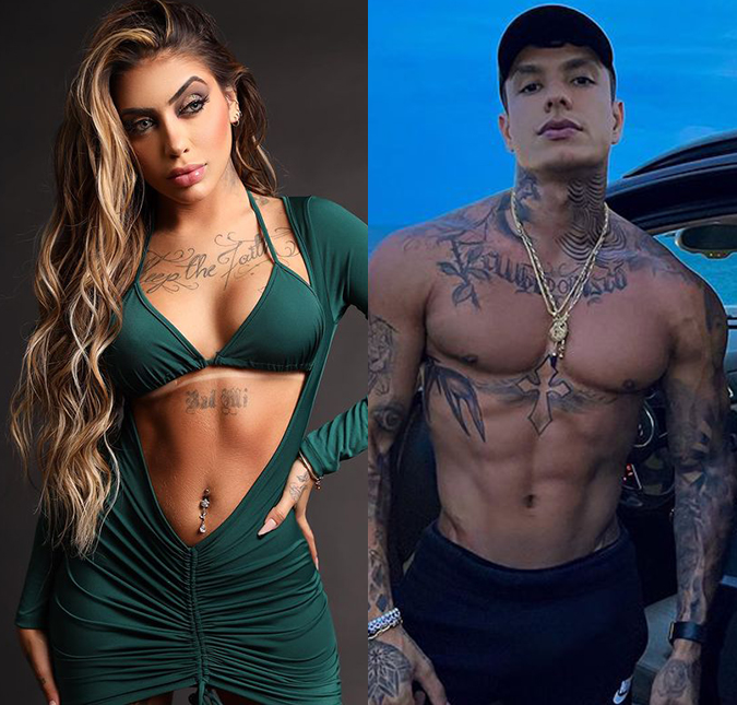 Fãs torcem para que MC Mirella e ex-noivo de Sthe Matos fiquem juntos, e ele responde: <i>- Não ligo</i>