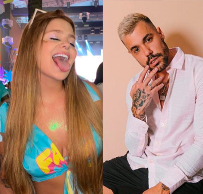 Os influenciadores se beijaram muito durante a Farofa da Gkay