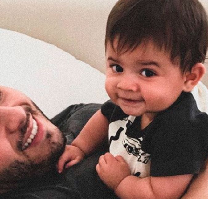 Já nesta foto, Murilo brincou sobre Léo ser cabeçudim (sic), como ele mesmo escreveu. Já nesta foto, Murilo brincou sobre Léo ser cabeçudim (sic), como ele mesmo escreveu.