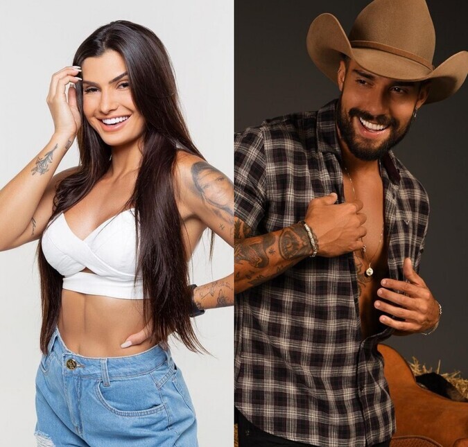 Bil Araújo e Marina Ferrari são vistos aos beijos em evento de Natal de Carlinhos Maia; assista!