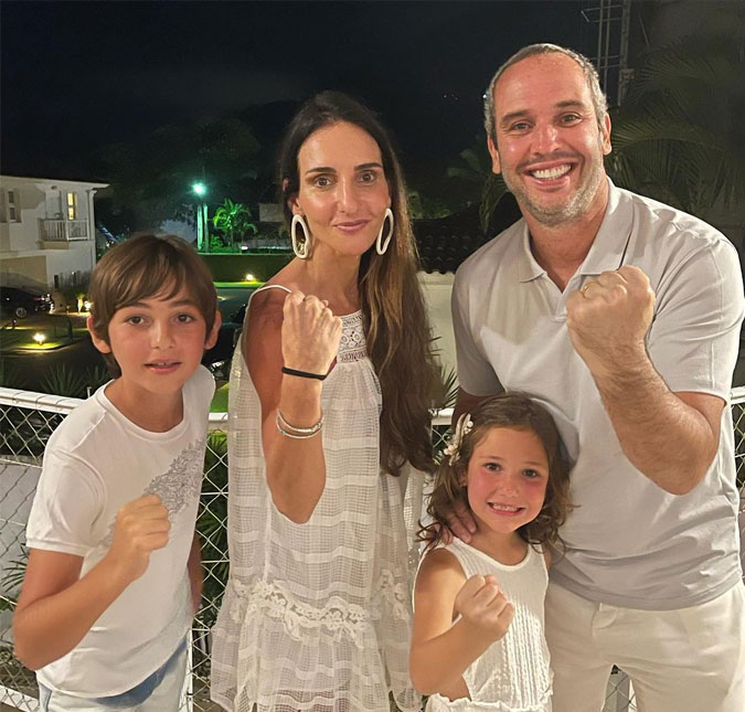 Caio Ribeiro posta foto com a família e reflete sobre luta contra câncer: <i>Escolhi acreditar</i>