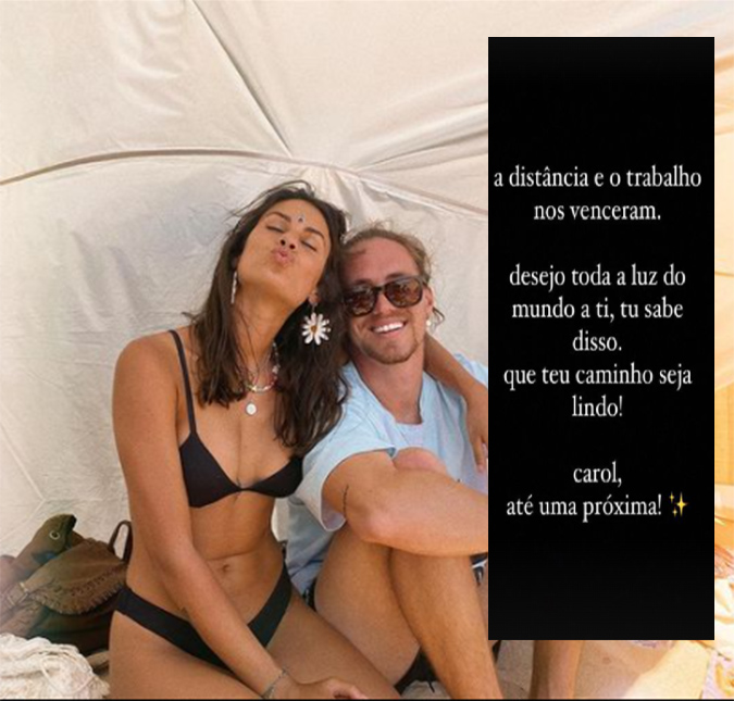 Vitor Kley termina namoro com Carolina Loureiro: <i>Distância e trabalho nos venceram</i>