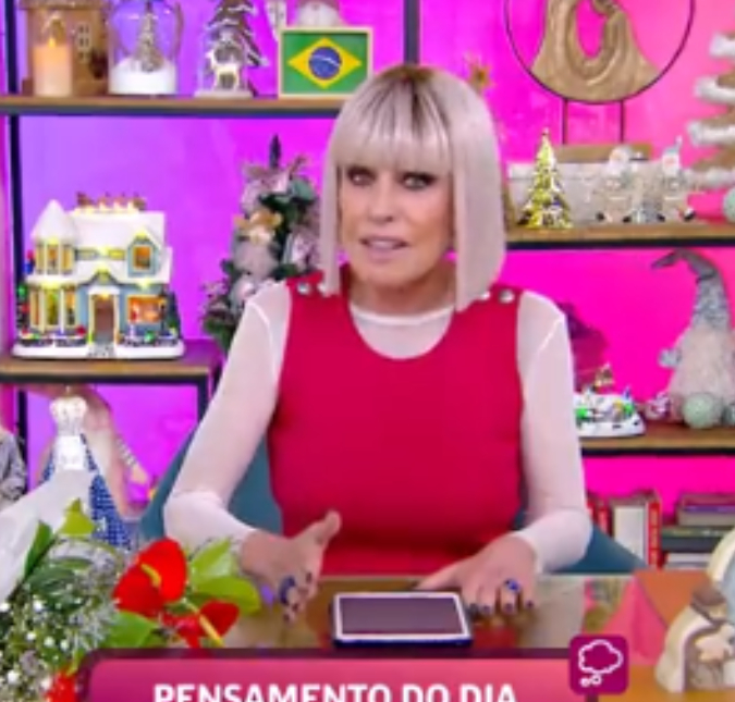 Ana Maria Braga aparece com novo corte durante o <I>Mais Você</i> e é comparada com a cantora Sia