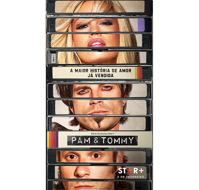 Trailer de <i>Pam & Tommy</i>, série que traz romance de Pamela Anderson e Tommy Lee, mostra vazamento de <i>sextape</i>; assista!