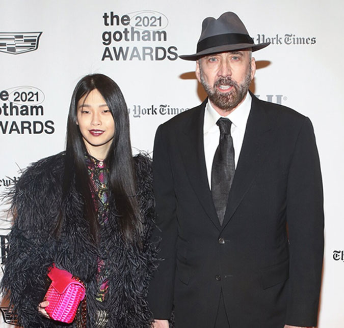 Nicolas Cage revela gênero e nome do bebê que espera com a esposa, Riko Shibata