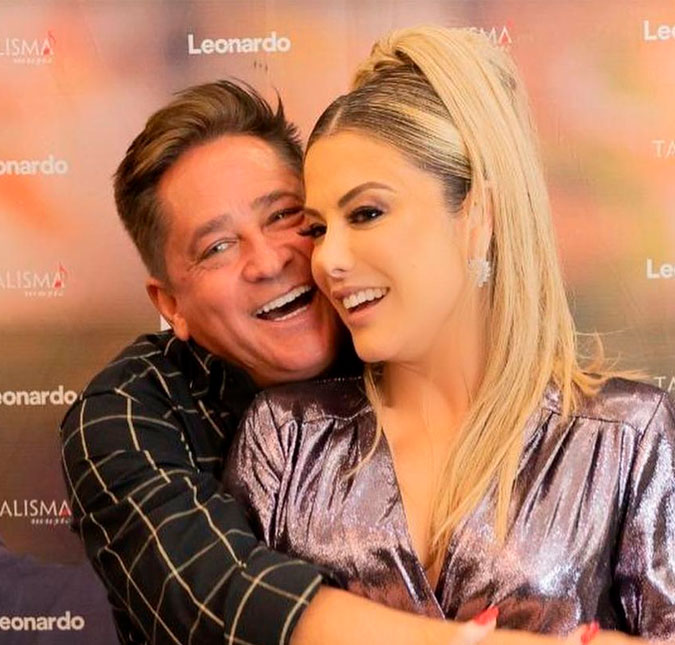 Poliana Rocha fala sobre fãs que dão em cima de Leonardo: <i>Saio de perto</I>