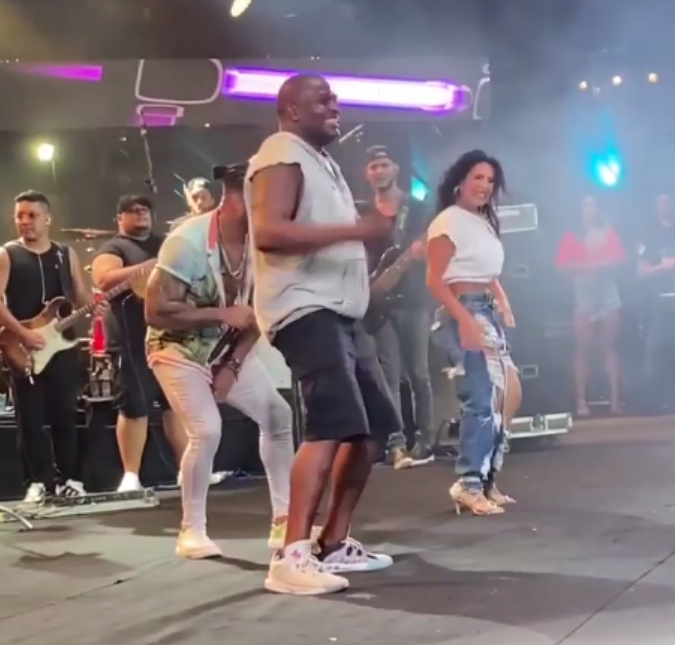 Scheila Carvalho e Jacaré se encontram durante <I>show</i> e agitam a <I>web</i> com danças antigas, saiba mais!