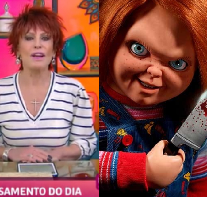 Ana Maria Braga aparece com peruca ruiva no <I>Mais Você</i> e vira <i>meme</i> ao ser comparada com <I>Chucky - O Boneco Assassino</i>