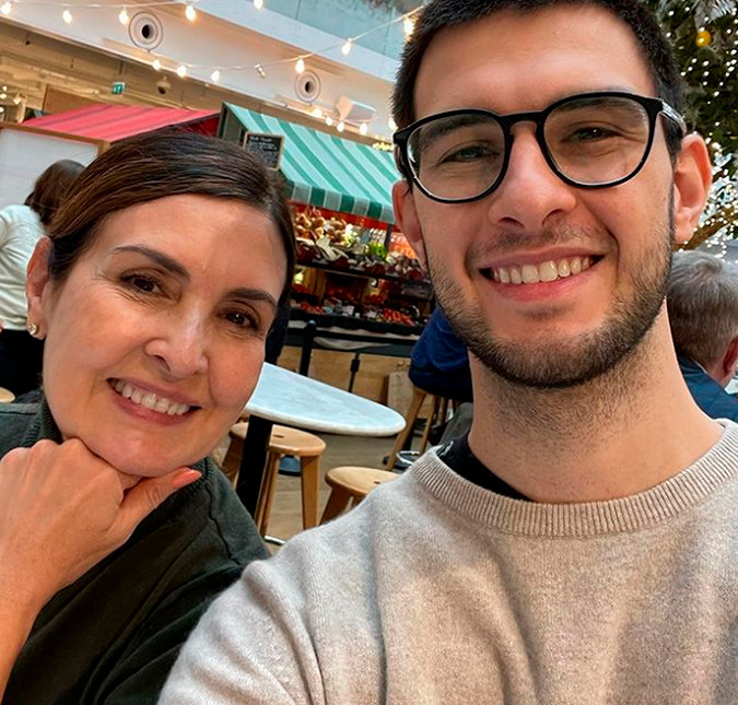 Fátima Bernardes se despede novamente do filho: <I>Contagem regressiva para o próximo encontro</i>