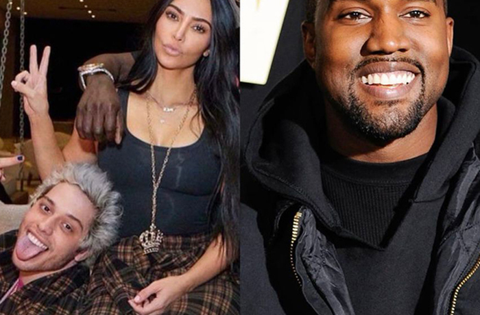 Kim Kardashian está com medo de que seu romance com Pete Davidson acabe por conta de Kanye West, diz site