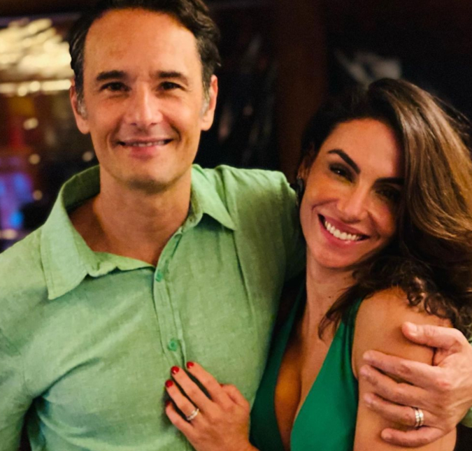 Mel Fronckowiak compartilha momento romântico com Rodrigo Santoro