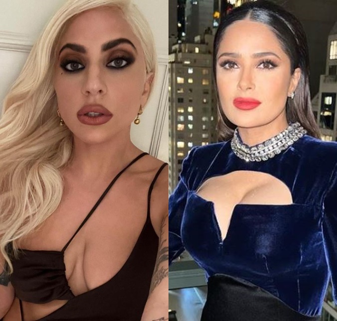 Lady Gaga revela que cena de sexo com Salma Hayek foi cortada de <i>Casa Gucci</i>