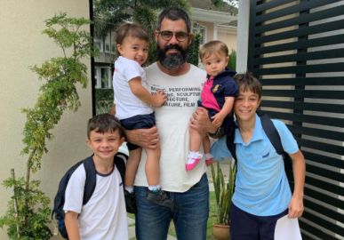 Juliano Cazarré descobre o sexo do quinto filho, saiba mais!