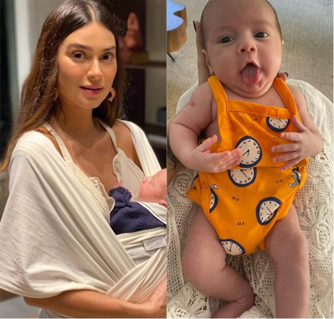 Thaila Ayala derrete <i>web</i> ao compartilhar filho mostrando a língua