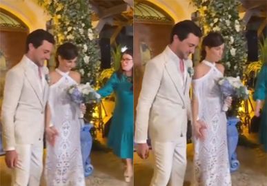 Viva o amor! Emanuelle Araújo oficializa união com Fernando Diniz na Bahia