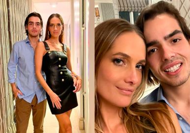 Namorada do filho de Faustão posta primeiras fotos ao lado dele