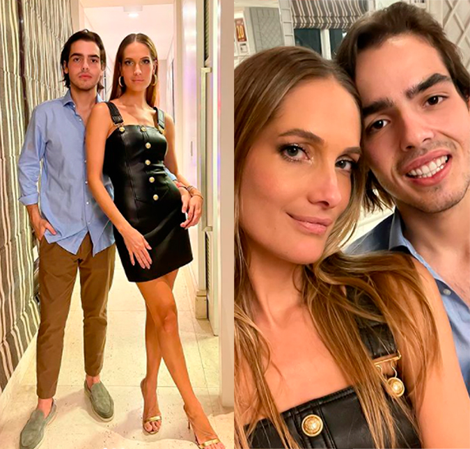 Namorada do filho de Faustão posta primeiras fotos ao lado dele