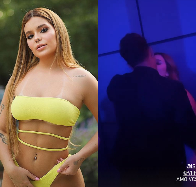 Viih Tube deixa claro que romance com Lipe Ribeiro não deu certo e é flagrada aos beijos com outro