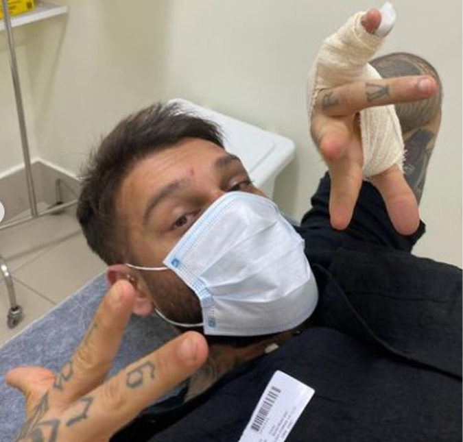 Lucas Lucco sofre acidente doméstico e vai parar no hospital: <i>Bebi demais</i>