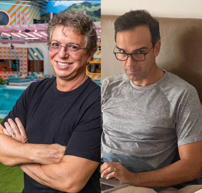 Boninho ajuda Tadeu Schmidt com discurso do paredão: <i>Vem fazer cantoria aqui fora</i>