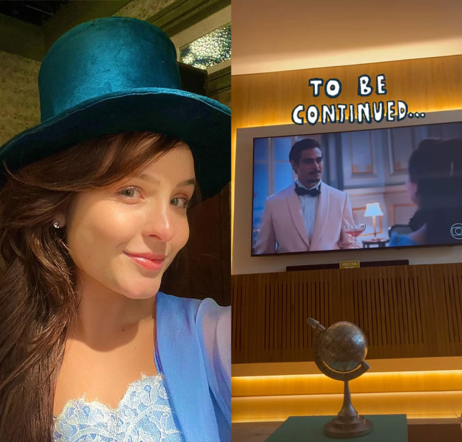 Larissa Manoela se reúne com elenco para assistir estreia de <i>Além da Ilusão: Aqui nasce uma história</i>