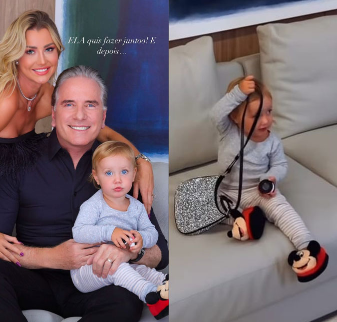 Ana Paula Siebert mostra filha posando com bolsa de 11 mil reais: <i>- Maravilhosa!</i>
