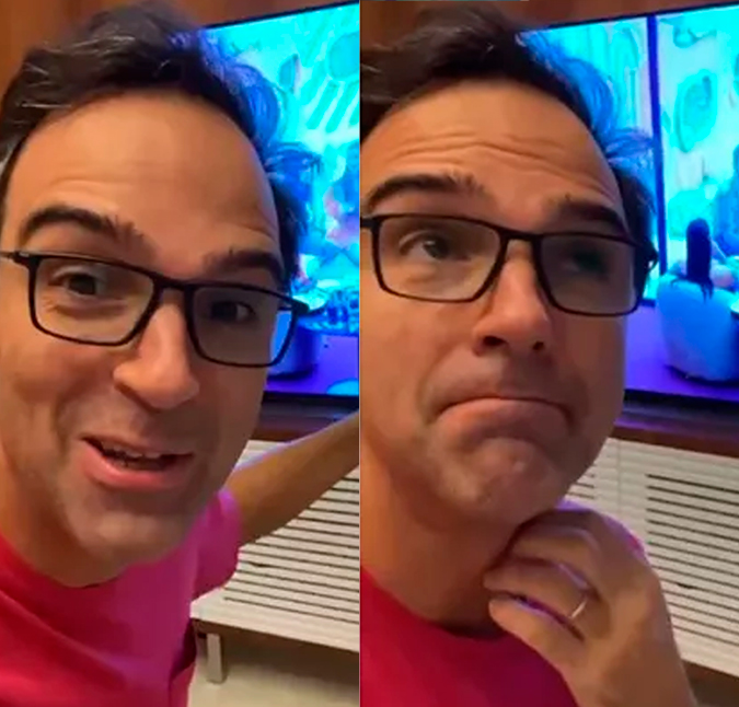 Tadeu Schmidt opina sobre participantes da Casa de Vidro do <I>BBB22: Estão entregando tudo</i>