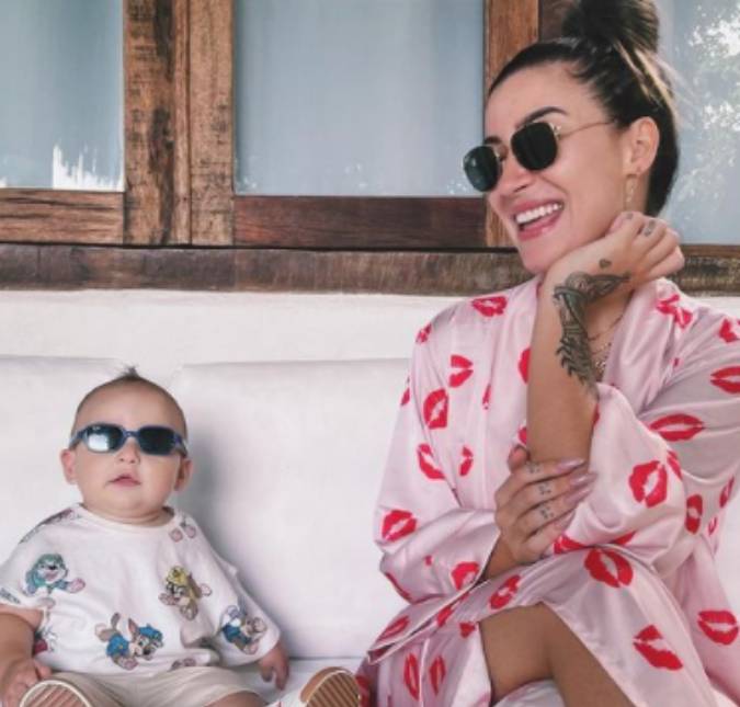 Bianca Andrade encanta seguidores com fotos engraçadas do filho