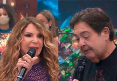Faustão deixa Elba Ramalho sem graça com comentário durante programa: <i>Abraçada com os capetas</i>
