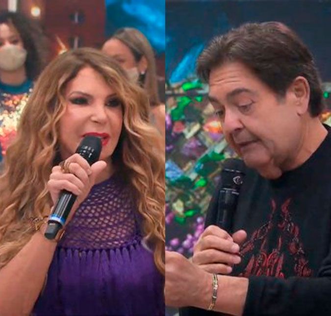 Faustão deixa Elba Ramalho sem graça com comentário durante programa: <i>Abraçada com os capetas</i>