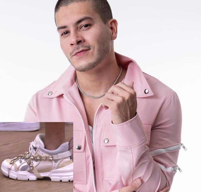 Arthur Aguiar usa tênis de mais de seis mil reais em festa do <i>BBB22</i>