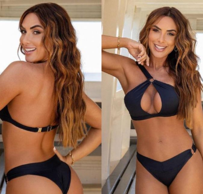 Nicole Bahls, por exemplo, exibiu seu corpão em uma série de cliques postados em suas redes. A modelo estava usando um biquíni preto de alça única com um decote sexy e diferenciado. A peça faz parte da nova coleção da loja Chave de Sol. A vida tem mais cor, o Sol tem mais brilho, o sorriso é espontâneo, quando o que se carrega no coração, é amor, escreveu a ex-A Fazenda na legenda da publicação. Nicole Bahls, por exemplo, exibiu seu corpão em uma série de cliques postados em suas redes. A modelo estava usando um biquíni preto de alça única com um decote sexy e diferenciado. A peça faz parte da nova coleção da loja Chave de Sol. A vida tem mais cor, o Sol tem mais brilho, o sorriso é espontâneo, quando o que se carrega no coração, é amor, escreveu a ex-A Fazenda na legenda da publicação.