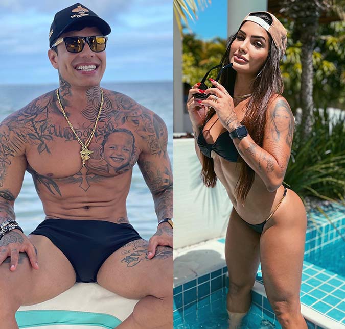 Sem assumir romance, Marina Ferrari chama filha de Victor Igoh de enteada durante <i>live</i>
