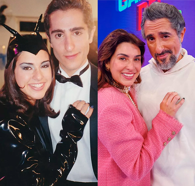 Reencontro! Fernanda Paes Leme resgata clique antigo ao lado de Marcos Mion e compara: <I>Cabelos brancos</i>