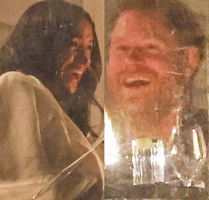 Príncipe Harry e Meghan Markle são flagrados em jantar divertido na Califórnia