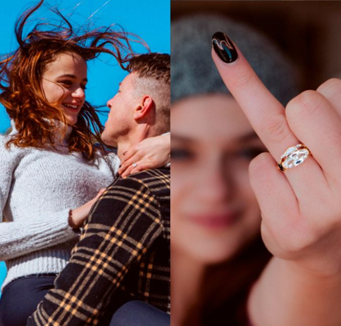 Já estão ouvindo os sinos da igreja? Joey King encontrou o beijo certo e vai se casar! A estrela do filme A Barraca do Beijo está noiva do diretor de cinema Steven Piet e contou a novidade para os fãs no dia 1 de março. Nas redes sociais, ela postou cliques do pedido e ainda revelou detalhes da aliança de brilhantes. Eu nunca soube que a felicidade poderia ser tão poderosa que pode tirar o ar de seus pulmões, sobrecarregando cada parte de você. [...]. A data era 2/2/22 quando você me pediu em casamento e me fez a mulher mais sortuda do mundo. Eu te amo mais do que uma legenda no Instagram poderia fazer justiça. Sair com você para sempre parece um sonho real, então vamos fazer isso, escreveu na legenda. Fofos, né?!
