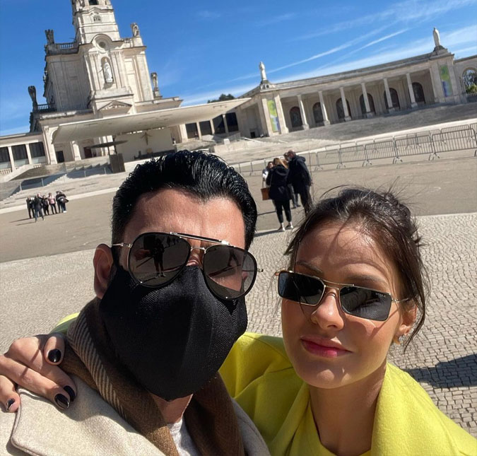 Em Portugal, Gusttavo Lima e Andressa Suita visitam o Santuário de Fátima; veja!