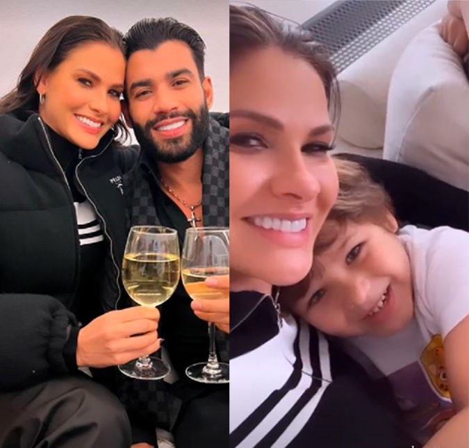 Os pombinhos não se desgrudaram durante a vigem para Europa. No dia 7 de março de 2022, Andressa compartilhou nas redes sociais que, após a temporada cumprindo compromissos profissionais no país europeu, o casal arrumou as malas para retornar. Com cliques tirados diretamente do jatinho particular, a dupla posou em clima de romance. A caminho da nossa terra. Assim que pousaram nas terras brasileiras, a influenciadora mostrou que os dois reencontraram os filhos: De volta para o meu aconchego, celebrou com beijos e abraços. Os pombinhos não se desgrudaram durante a vigem para Europa. No dia 7 de março de 2022, Andressa compartilhou nas redes sociais que, após a temporada cumprindo compromissos profissionais no país europeu, o casal arrumou as malas para retornar. Com cliques tirados diretamente do jatinho particular, a dupla posou em clima de romance. A caminho da nossa terra. Assim que pousaram nas terras brasileiras, a influenciadora mostrou que os dois reencontraram os filhos: De volta para o meu aconchego, celebrou com beijos e abraços.