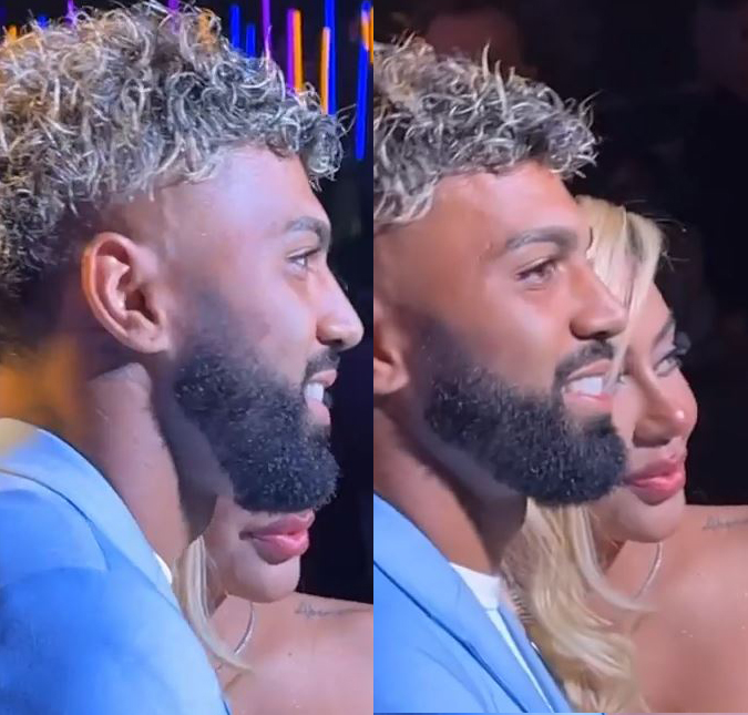 Voltaram? Gabigol e Rafaella Santos posam juntos em evento