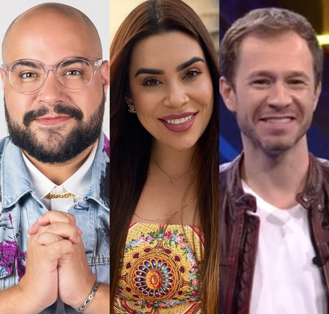 Tiago Abravanel, Naiara Azevedo e Tiago Leifert falam sobre o sétimo paredão do <i>BBB22</i>