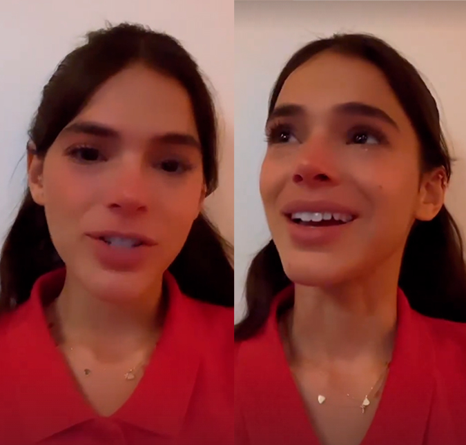 Bruna Marquezine chora ao receber carinho dos fãs após escalação em filme da <I>DC Comics: Me questionei se eu era merecedora</i>
