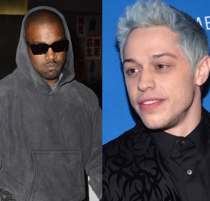 Durante discussão por mensagens, Pete Davidson manda foto para Kanye West e dispara: <i>Na cama com sua esposa</i>