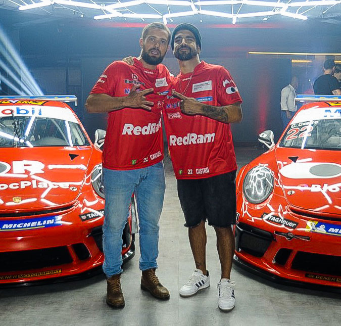 Caio Castro e Rafael Cardoso serão parceiros de corrida na <i>Porsche Cup: - Uma honra</i>