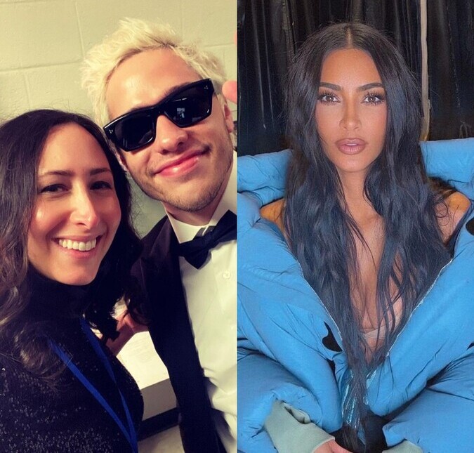 Mãe de Pete Davidson se empolga com a possibilidade dele ter um filho com Kim Kardashian