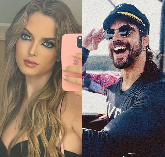 Giovanna Chaves confessa que já recusou Caio Castro: <I>Ele já me mandou DM quando eu era menor de idade</i>