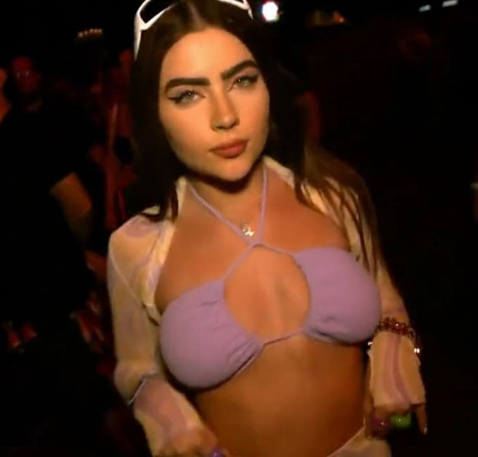 Jade Picon aparece em telão durante <i>show</i> de Doja Cat no <i>Lollapalooza</i> e plateia vai à loucura, assista!