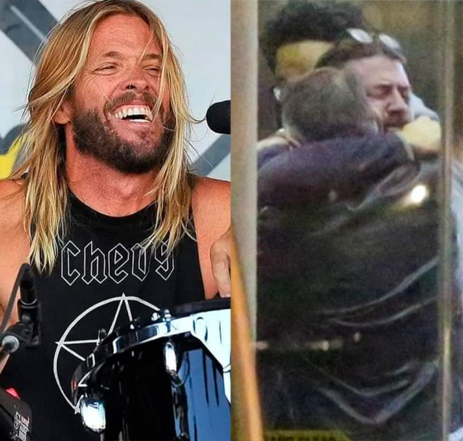 Vocalista do <I>Foo Fighters</i> é flagrado chorando após morte de Taylor Hawkins