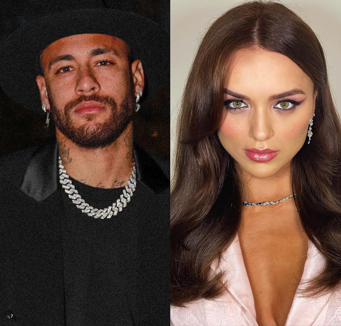 E a Bruna Biancardi? Neymar Jr. e Rafa Kalimann trocaram beijos em festa, afirma jornal