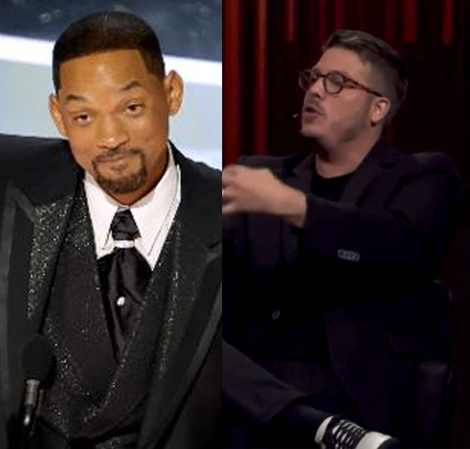 Fábio Porchat e Edu, do <i>Diva Depressão</i>, entram em atrito durante discussão sobre tapa de Will Smith no <i>Oscar</i>