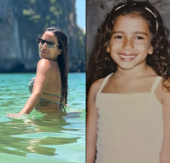 Na Tailândia, Anitta comemora aniversário com fotos de sua infância e visita <i>templo do pênis</i>